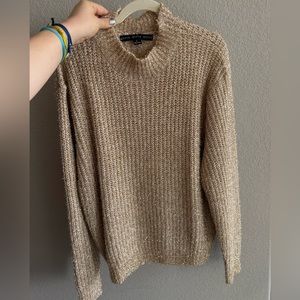 Hyfve Hyfve gold shimmer sweater, size L